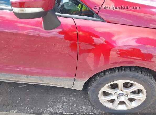MAJ6S3GL0KC308587 2019 FORD ECOSPORT Red წინა ხედი