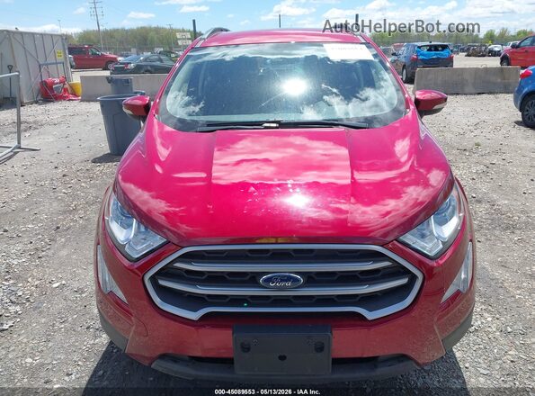 MAJ6S3GL0KC308587 2019 FORD ECOSPORT Red ხელსაწყოთა პანელის ხედი