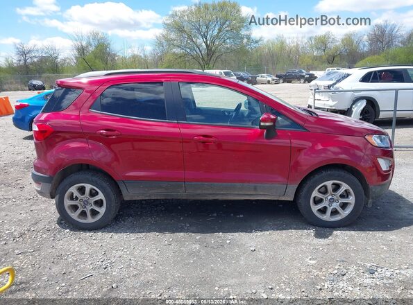 MAJ6S3GL0KC308587 2019 FORD ECOSPORT Red უკანა სალონის ხედი