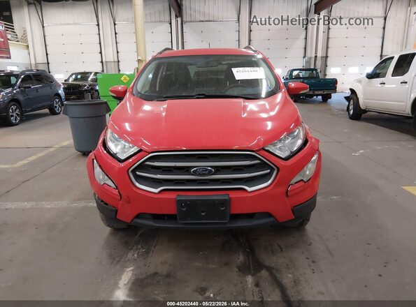 MAJ6S3GL0LC357614 2020 FORD ECOSPORT Red Widok zestawu wskaźników