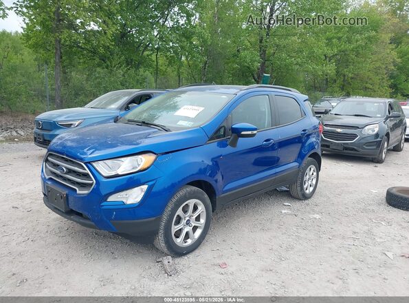 MAJ6S3GL0MC409552 2021 FORD ECOSPORT Blue Передня ліва чверть