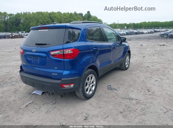 MAJ6S3GL0MC409552 2021 FORD ECOSPORT Blue Задня права чверть