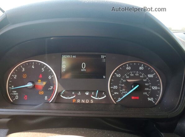 MAJ6S3GL0NC469915 2022 FORD ECOSPORT Красный Вид щитка приборов