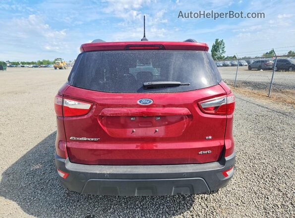 MAJ6S3GL4KC272998 2019 FORD ECOSPORT Red 