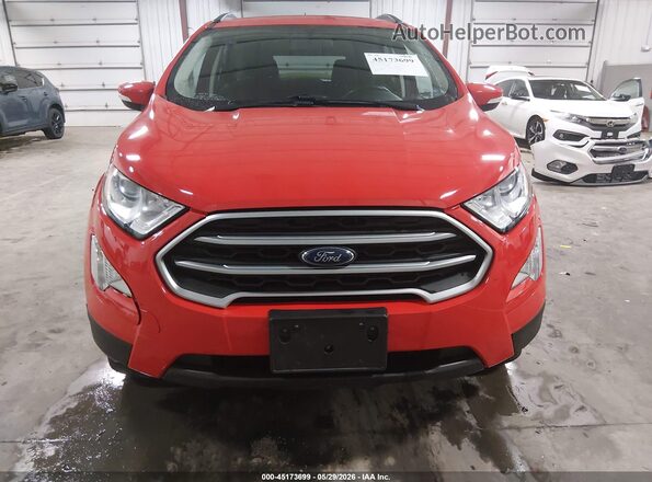 MAJ6S3GL4KC280342 2019 FORD ECOSPORT Red Вид щитка приладів