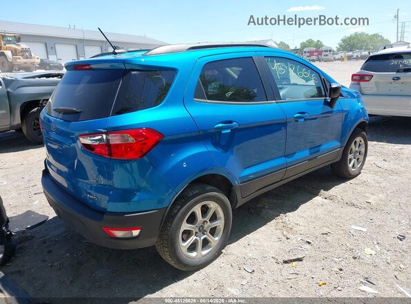 MAJ6S3GL4LC327662 2020 FORD ECOSPORT Blue Задня права чверть