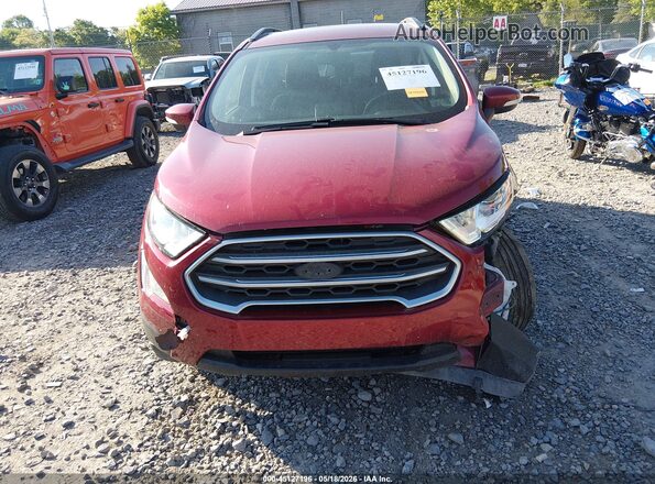 MAJ6S3GL6MC454835 2021 FORD ECOSPORT Red Вид щитка приладів