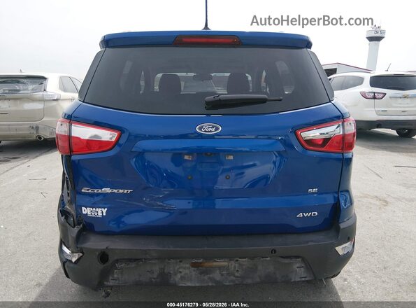 MAJ6S3GL7KC280299 2019 FORD ECOSPORT Blue Front view