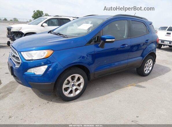 MAJ6S3GL7KC280299 2019 FORD ECOSPORT Blue Front left