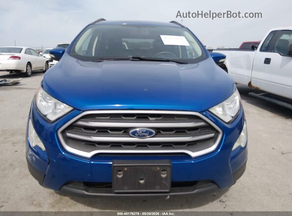 MAJ6S3GL7KC280299 2019 FORD ECOSPORT Blue Instrument cluster view