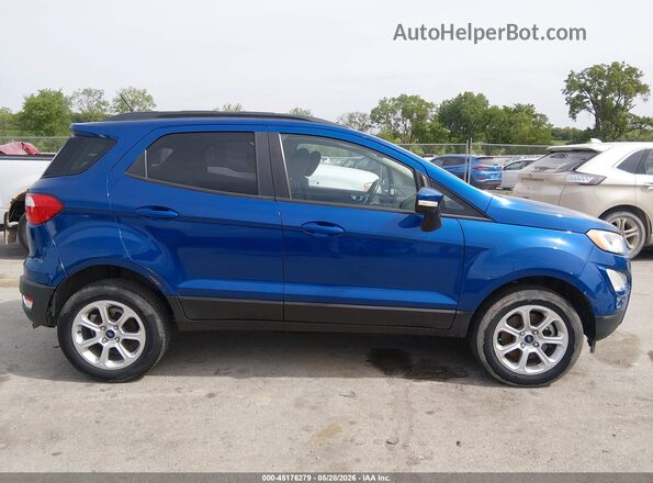 MAJ6S3GL7KC280299 2019 FORD ECOSPORT Blue Rear interior view