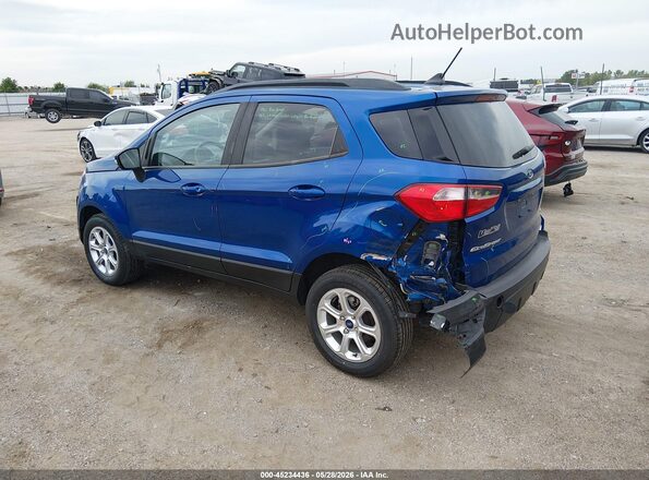 MAJ6S3GLXKC269166 2019 FORD ECOSPORT Синий Задняя левая четверть