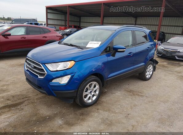 MAJ6S3GLXKC269166 2019 FORD ECOSPORT Синий Передняя левая четверть
