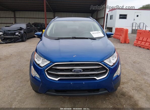 MAJ6S3GLXKC269166 2019 FORD ECOSPORT Синий Вид щитка приборов