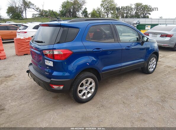 MAJ6S3GLXKC269166 2019 FORD ECOSPORT Синий Задняя правая четверть