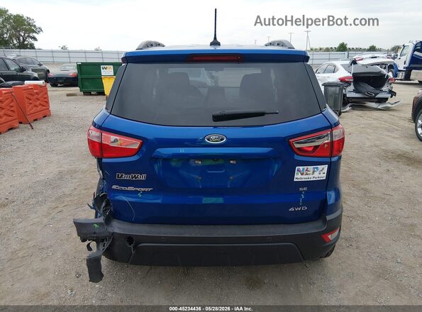 MAJ6S3GLXKC269166 2019 FORD ECOSPORT Синий 