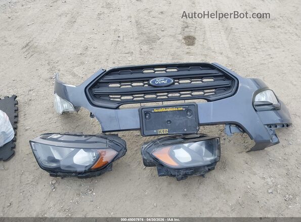 MAJ6S3JL0KC310834 2019 FORD ECOSPORT Gray ხელსაწყოთა პანელის ხედი