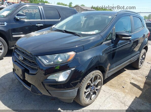 MAJ6S3JL1KC306131 2019 FORD ECOSPORT Black Առջևի ձախ երեք քառորդ տեսարան