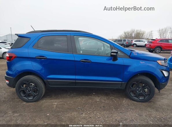 MAJ6S3JL2MC404698 2021 FORD ECOSPORT Blue Widok wnętrza z tyłu