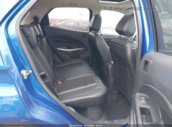 MAJ6S3JL2MC404698 2021 FORD ECOSPORT Blue Widok naklejki z numerem VIN