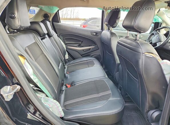 MAJ6S3JL4KC254736 2019 FORD ECOSPORT Black Вид задніх сидінь