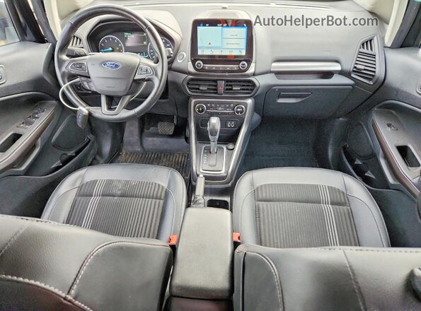 MAJ6S3JL4KC254736 2019 FORD ECOSPORT Black Вид панелі приладів