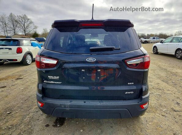 MAJ6S3JL4KC254736 2019 FORD ECOSPORT Black Вид ззаду