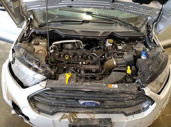 MAJ6S3JLXKC303566 2019 FORD ECOSPORT Серебряный Вид подкапотного пространства