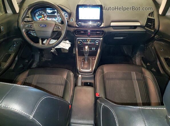 MAJ6S3JLXKC303566 2019 FORD ECOSPORT Серебряный Вид панели приборов