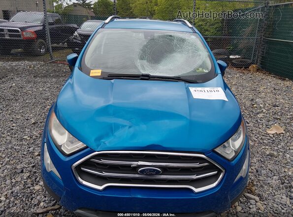 MAJ6S3KL2KC310283 2019 FORD ECOSPORT Blue წინა ხედი