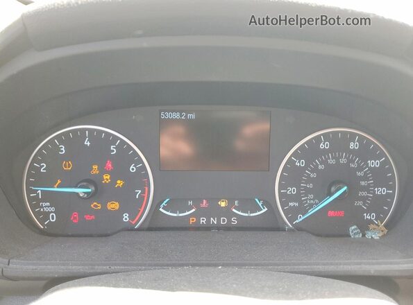 MAJ6S3KL4LC385214 2020 FORD ECOSPORT White ხელსაწყოთა პანელის ხედი