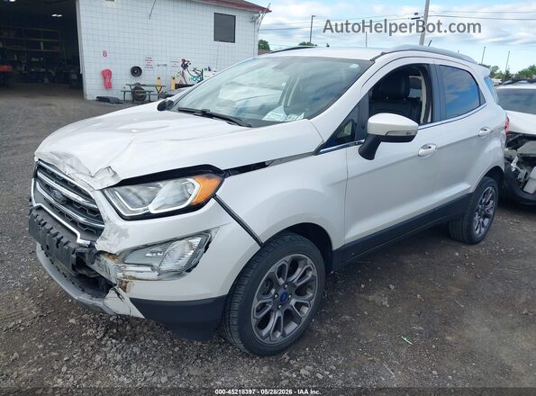MAJ6S3KL5MC398166 2021 FORD ECOSPORT White Առջևի ձախ երեք քառորդ տեսարան