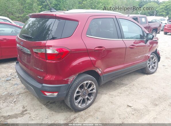 MAJ6S3KL8KC277435 2019 FORD ECOSPORT Burgundy Trasero derecho