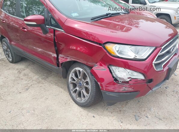 MAJ6S3KL8KC277435 2019 FORD ECOSPORT Burgundy Vista frontal