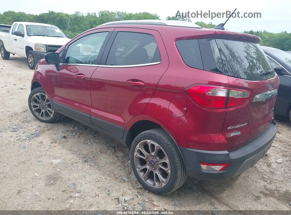MAJ6S3KL8KC277435 2019 FORD ECOSPORT Burgundy Trasero izquierdo