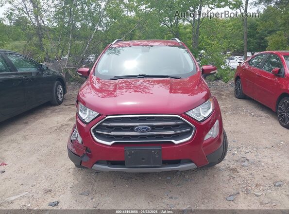 MAJ6S3KL8KC277435 2019 FORD ECOSPORT Burgundy Vista del cuadro de instrumentos