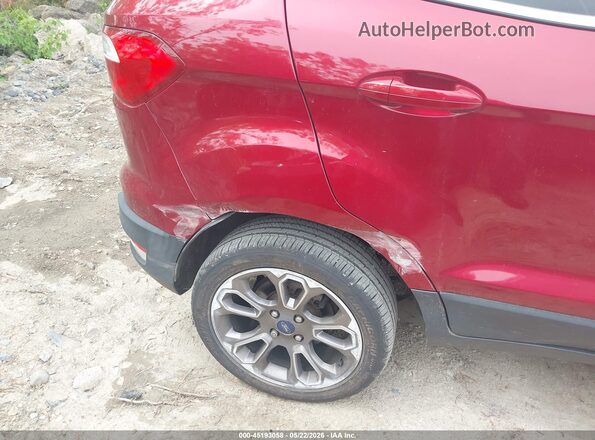 MAJ6S3KL8KC277435 2019 FORD ECOSPORT Burgundy 