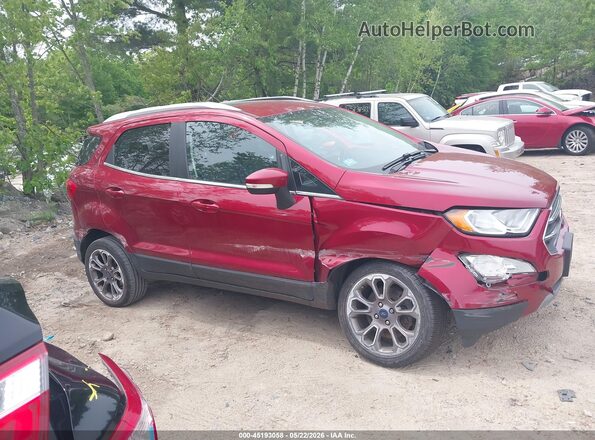 MAJ6S3KL8KC277435 2019 FORD ECOSPORT Burgundy Vista interior trasera