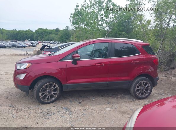 MAJ6S3KL8KC277435 2019 FORD ECOSPORT Burgundy Vista interior de 360 grados