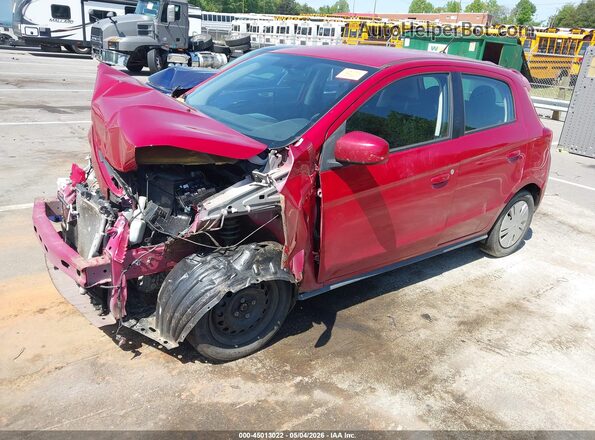 ML32A3HJ2KH003560 2019 MITSUBISHI MIRAGE Red Առջևի ձախ երեք քառորդ տեսարան