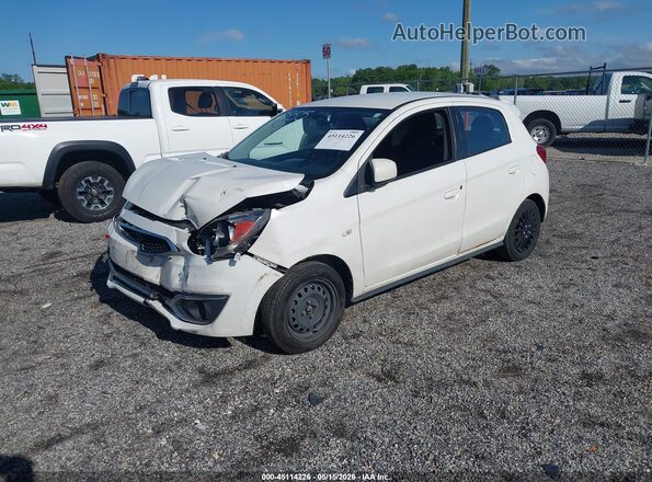 ML32A3HJ5JH010355 2018 MITSUBISHI MIRAGE White წინა მარცხენა ხედი სამი მეოთხედიდან