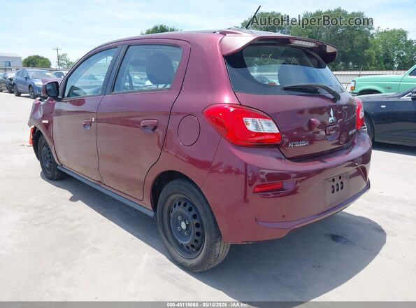 ML32A3HJ5JH010890 2018 MITSUBISHI MIRAGE Maroon Trasero izquierdo