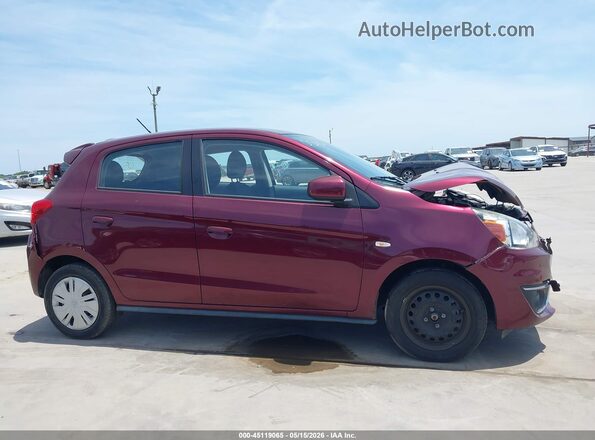 ML32A3HJ5JH010890 2018 MITSUBISHI MIRAGE Maroon Vista interior trasera