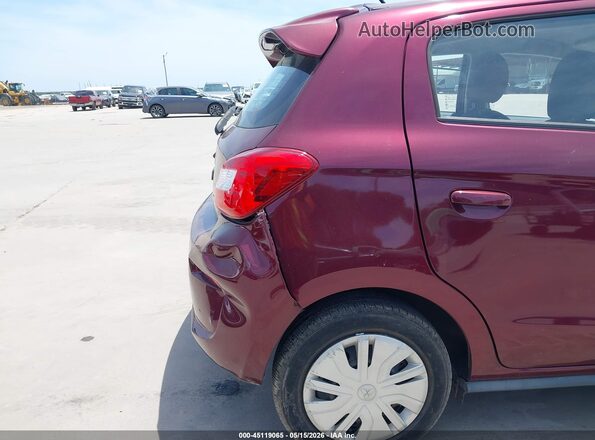 ML32A3HJ5JH010890 2018 MITSUBISHI MIRAGE Maroon 