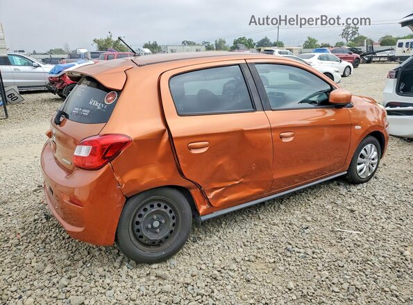 ML32A3HJ6JH001986 2018 MITSUBISHI MIRAGE Orange Trasero derecho