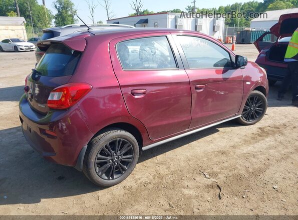 ML32A5HJ0KH008865 2019 MITSUBISHI MIRAGE Maroon უკანა მარჯვენა