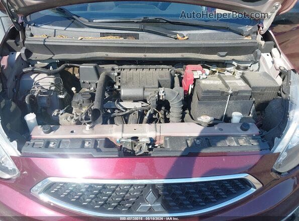 ML32A5HJ0KH008865 2019 MITSUBISHI MIRAGE Maroon უკანა ხედი