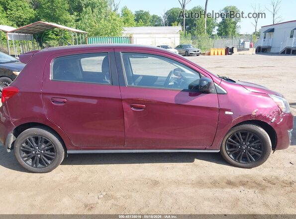 ML32A5HJ0KH008865 2019 MITSUBISHI MIRAGE Maroon უკანა სალონის ხედი
