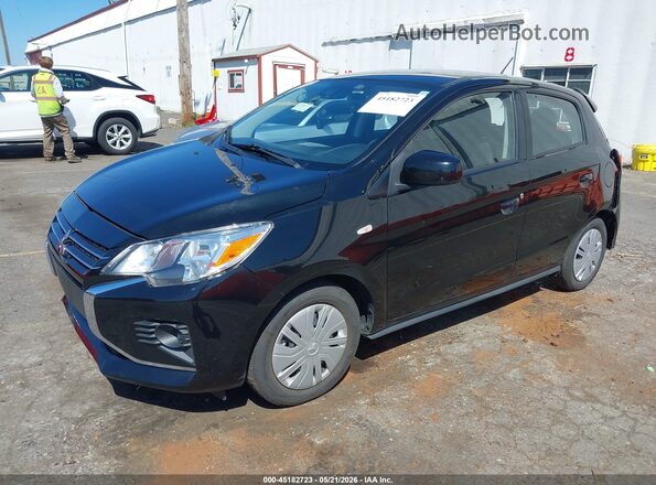 ML32AUHJ0MH004070 2021 MITSUBISHI MIRAGE Black Առջևի ձախ երեք քառորդ տեսարան