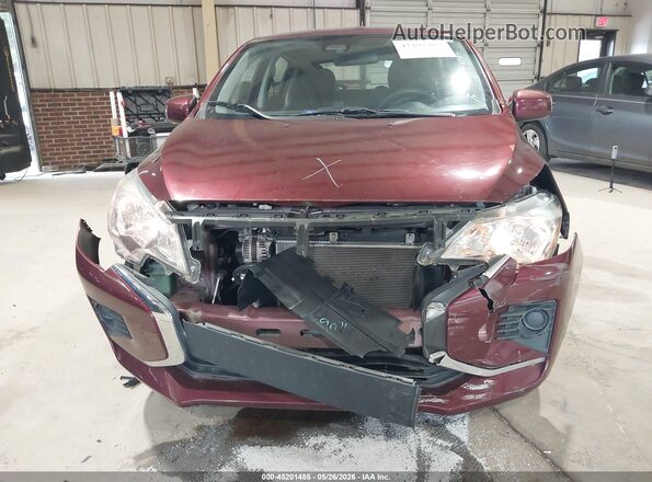 ML32AUHJ0MH011973 2021 MITSUBISHI MIRAGE Burgundy Widok z przodu